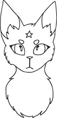 Cat   simple icon. Vector ICON all icon Viktor
