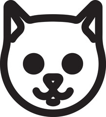 Cat   simple icon. Vector ICON all icon Viktor
