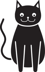 Cat   simple icon. Vector ICON all icon Viktor