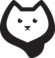 Cat   simple icon. Vector ICON all icon Viktor