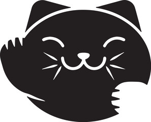 Cat   simple icon. Vector ICON all icon Viktor