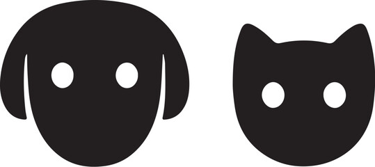 Cat   simple icon. Vector ICON all icon Viktor