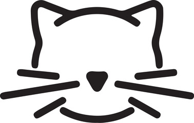 Cat   simple icon. Vector ICON all icon Viktor