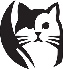 Cat   simple icon. Vector ICON all icon Viktor