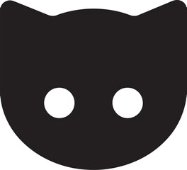 Cat   simple icon. Vector ICON all icon Viktor