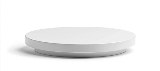 Blank White Round Display Platform