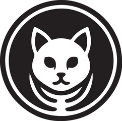 Cat   simple icon. Vector ICON all icon Viktor