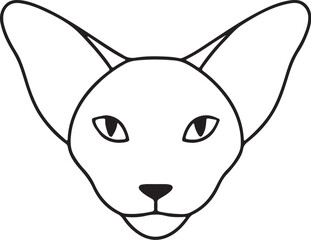 Cat   simple icon. Vector ICON all icon Viktor