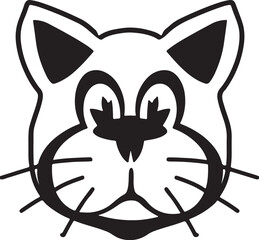 Cat   simple icon. Vector ICON all icon Viktor