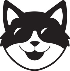 Cat   simple icon. Vector ICON all icon Viktor