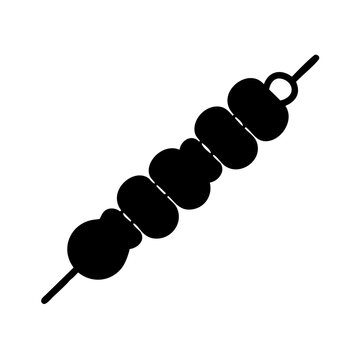 recommend clip art: barbecue skewer icon, barbecue skewer silhouette vector illustration-simple silhouette illustration of barbecue skewer,barbecue skewer vector