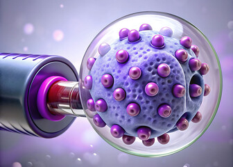 Biohybrid Microswimmer: E. coli Cell on Janus Bead in Bloodstream (3D Render)