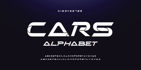 Creative modern technology alphabet fonts. Abstract typography urban sport, techno , fashion, digital, future creative logo font. vector illustration