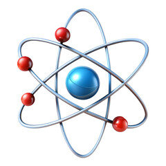 atom icon isolated on white background