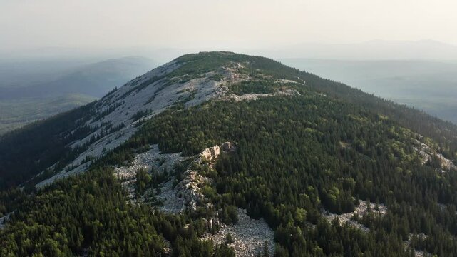 Southern Urals, Zyuratkul National Park: Zyuratkul Ridge. Aerial view.