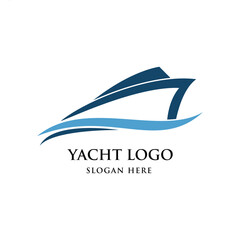 Yacht Logo Graphic Design  Vector 