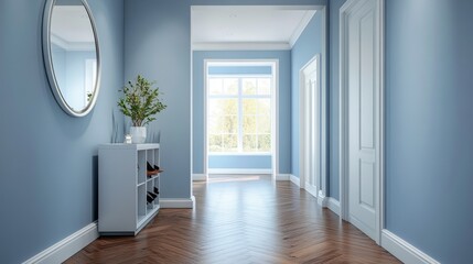 The hallway of an apartment. The interior design. modern classic. apartment. interior. design . architecture