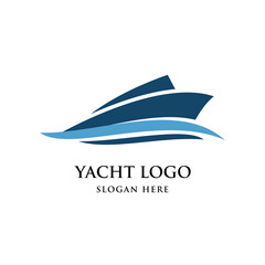 Yacht Logo Graphic Design  Vector 