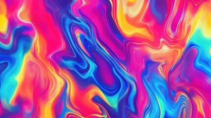 Vibrant, swirling, abstract liquid paint design