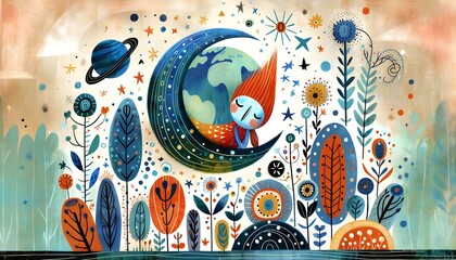 Guardianas del Planeta: Ilustraciones para un Mundo Sostenible