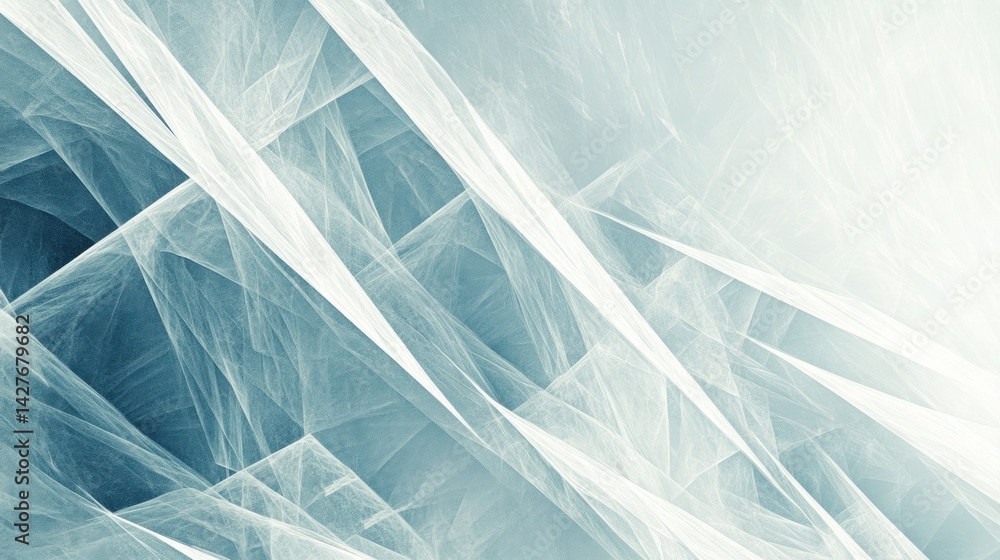 Aufkleber Abstract fractal design with intersecting lines and ethereal light