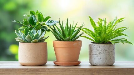 Obraz premium Stunning indoor plant arrangements in bright rooms decor ideas & close-up photography