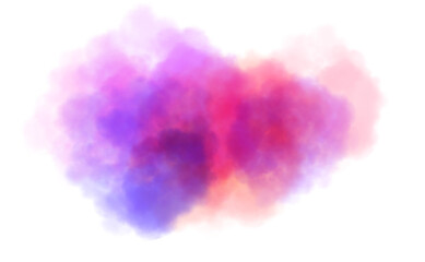 Color smoke effect isolated on transparent white background. blue magic mist cloud fog. Colorful powder dust. Smoke border, Vapor, Smoke PNG for overlay, decoration, covering. Design elements