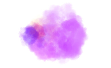 Color smoke effect isolated on transparent white background. blue magic mist cloud fog. Colorful powder dust. Smoke border, Vapor, Smoke PNG for overlay, decoration, covering. Design elements