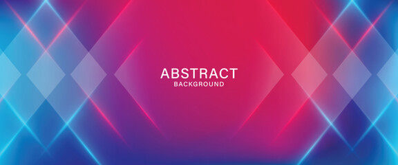 Abstract blue and pink geometric shape futuristic background with pastel colors.