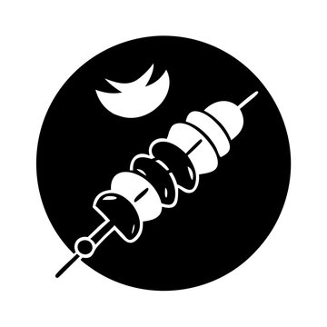 recommend clip art: vegan bbq skewer icon, vegan bbq skewer silhouette vector illustration-simple silhouette illustration of vegan bbq skewer,vegan bbq skewer vector