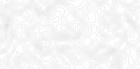 White wave paper curved reliefs abstract background. Lines Topographic contour lines map seamless pattern. Landscape geo topographic map background.	
