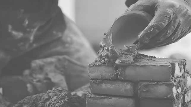 Potter's Hands Shaping Clay into a Bowl - Powered by Adobe