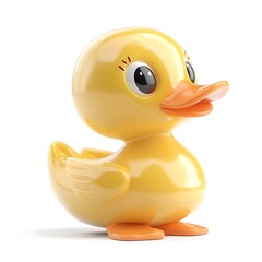 Cute yellow rubber duck