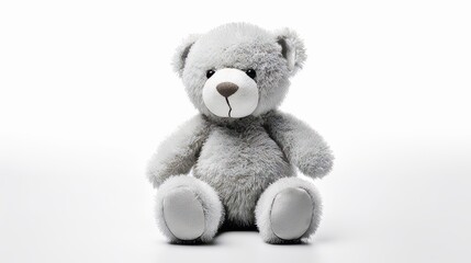Obraz premium Silver cute teddy bear. Teddy bear. Bear 
