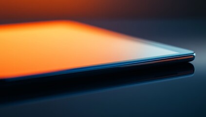 Modern tablet, sleek design, backlit display