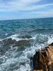 The tranquility of the crystal clear sea surrounded by nature © Wicha1