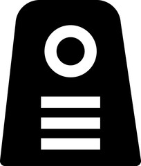 Rounded Filled Doorknob Icon