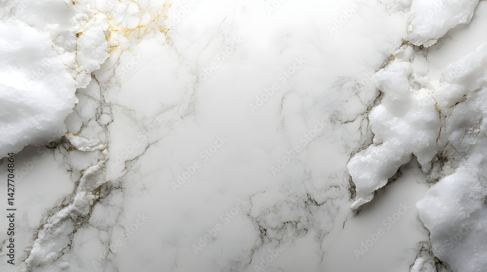 Poster elegant marble texture close-up studio setting high-quality image minimalistic design white backgrou
