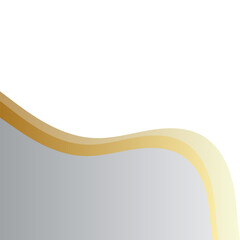 Elegant Corner Banner Wave Shape