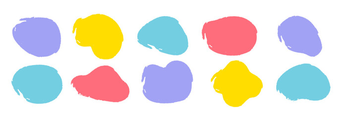 Abstract colorful fluid shapes design, abstract forms, Color Fluid, Liquid shape Elements on White Background vector illustration Hand drawn for banners, cards, social media, etc. vector illustration