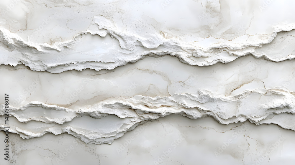 Aufkleber captivating texture of white paper layers studio abstract photography minimalist horizontal view
