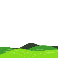 Obraz premium Green Fluid Line