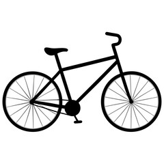vintage bicycle silhouette