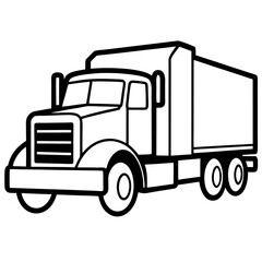 truck isolated on white background