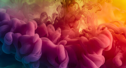 Fototapeta premium Delicate Gradient With Flowing Pigment Mixing For Background Element