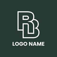 A Minimalist Logo With The Letters RB Combined