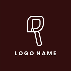 Minimalist Letter R Logo with Simple Design