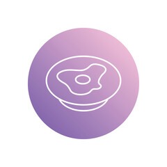 Obraz premium Egg icon vector stock illustration