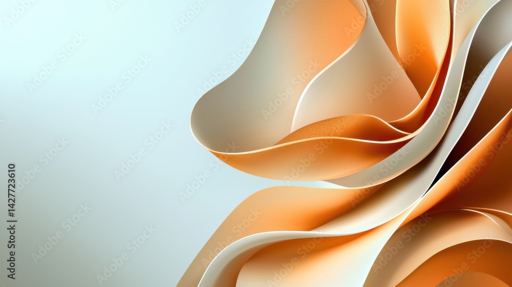Poster smooth gradient white to gold background with soft transitions, elegant and simple abstract
