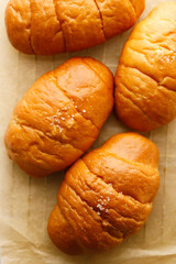 Japanese sea salt butter bread rolls or Shio Pan.